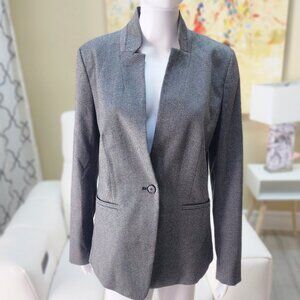 LOFT Women's Grey/Peppered Blazer Jacket VERY NICE - Size 6